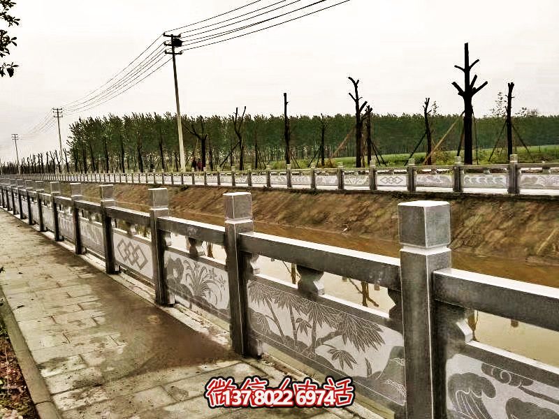 美化城市河道，完美防護(hù)欄桿，大理石裝飾