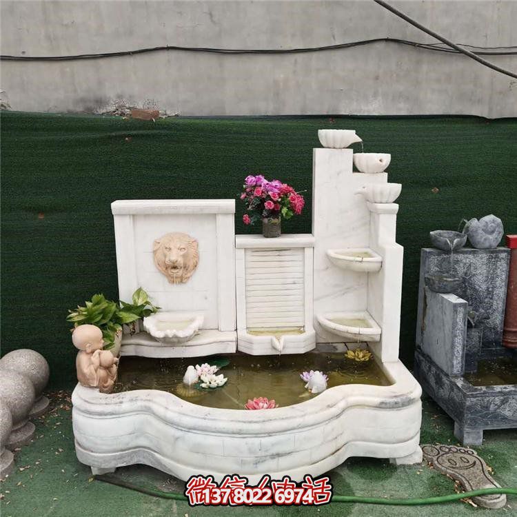 家居擺件，流水環(huán)繞庭院