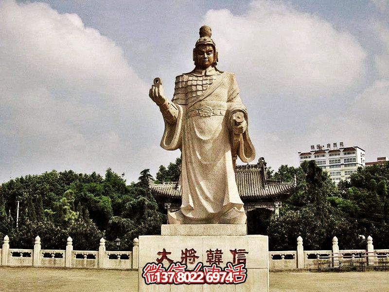 以漢白玉雕塑緬懷韓信，美化景區(qū)，展現(xiàn)創(chuàng)意兵