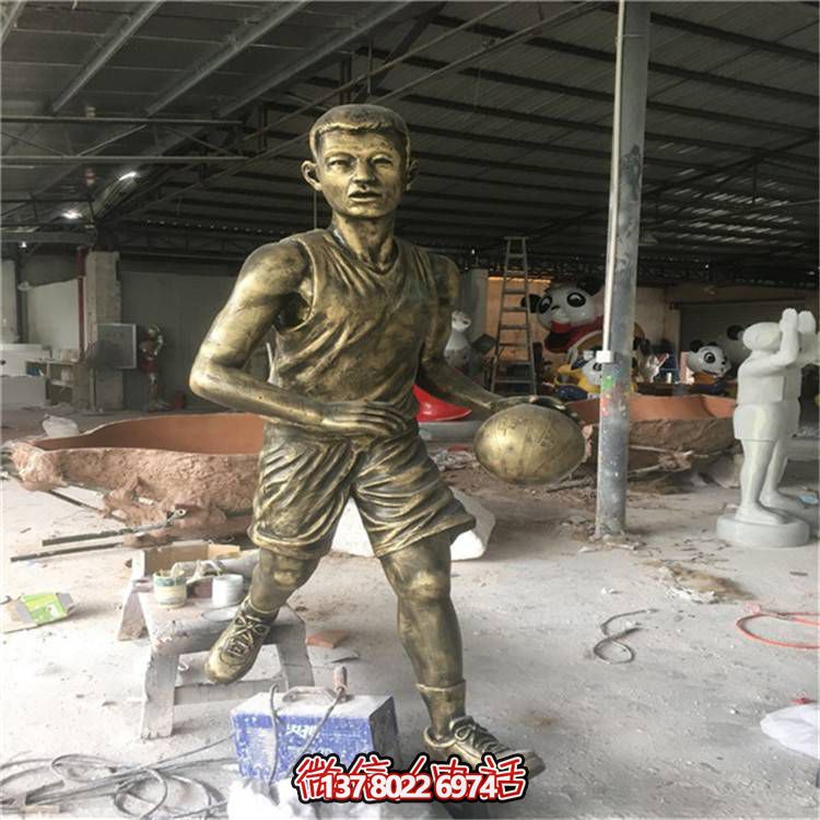 玻璃鋼仿銅人物擺件，點亮校園廣場