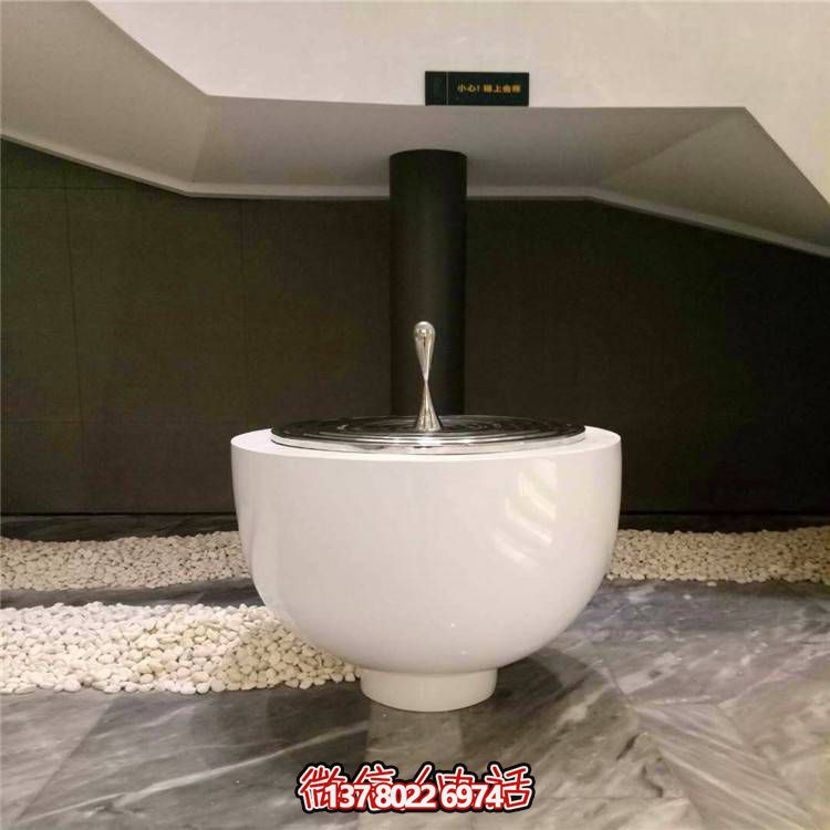 不銹鋼水滴圓盤雕塑，玻璃鋼景觀裝飾