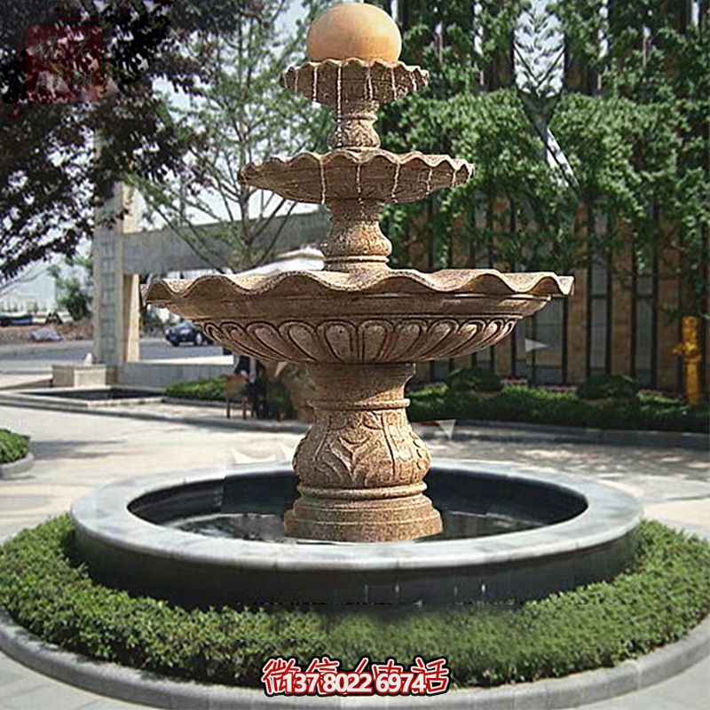 多層景觀噴泉石雕，為學(xué)院增添獨(dú)特的個(gè)性