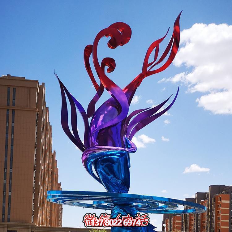 不銹鋼彩繪創(chuàng)意景觀戶(hù)外廣場(chǎng)擺件