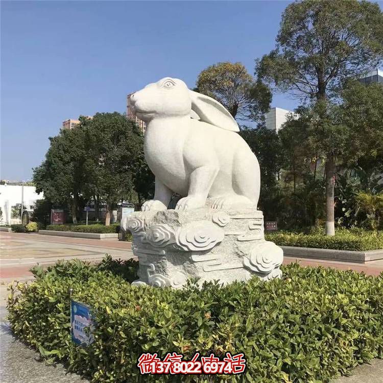 精美十二生肖大理石石雕，高端戶外園林裝飾