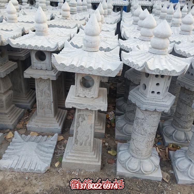 精美手工雕刻青石中式石燈擺件，打造完美園林裝飾