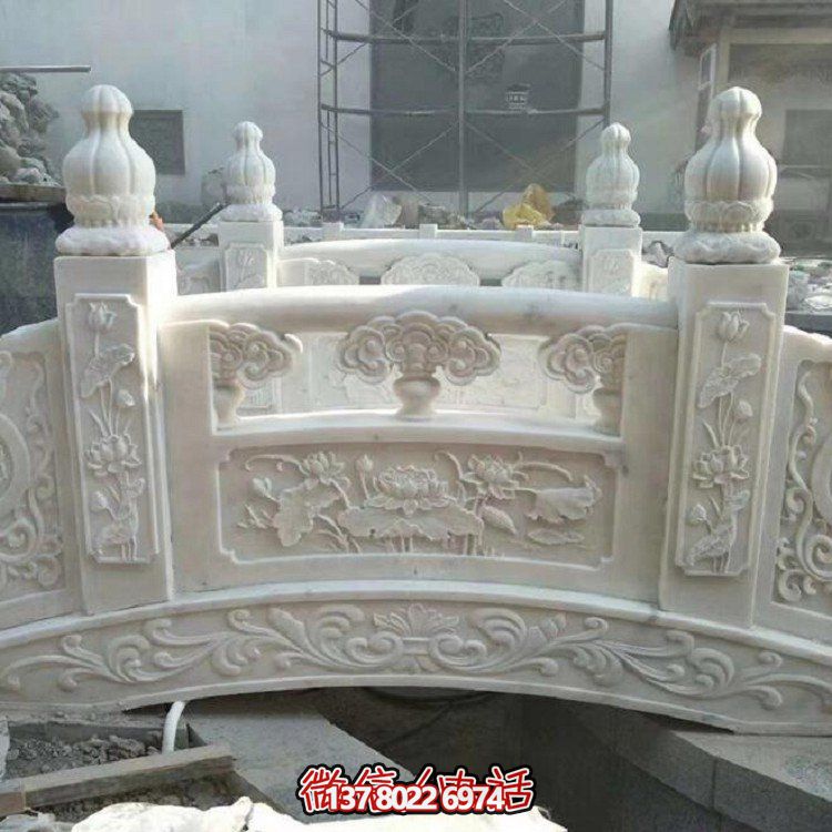 欣賞大理石雕塑的美景，玩轉(zhuǎn)庭院石拱橋