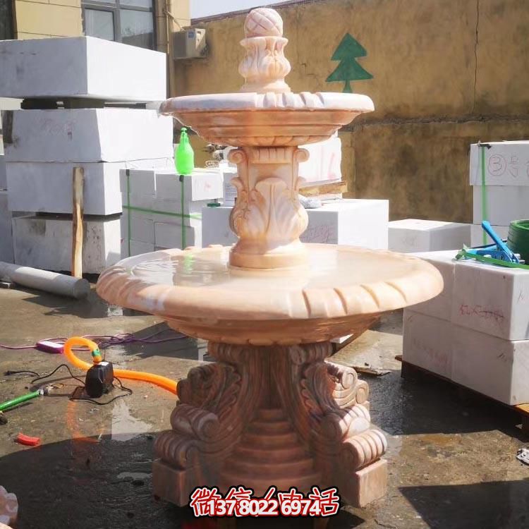 紅色晚霞水景擺件，傳遞溫馨家園溫馨