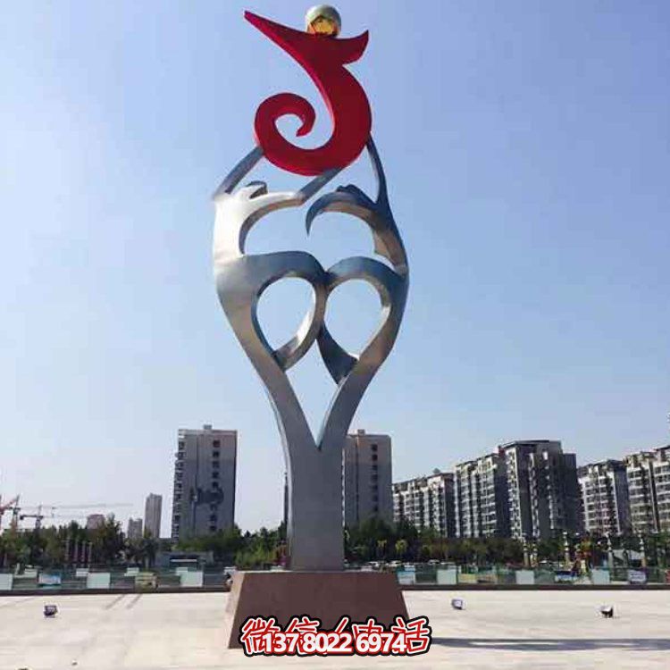 創(chuàng)意大型不銹鋼景觀擺件，點綴戶外廣場園林