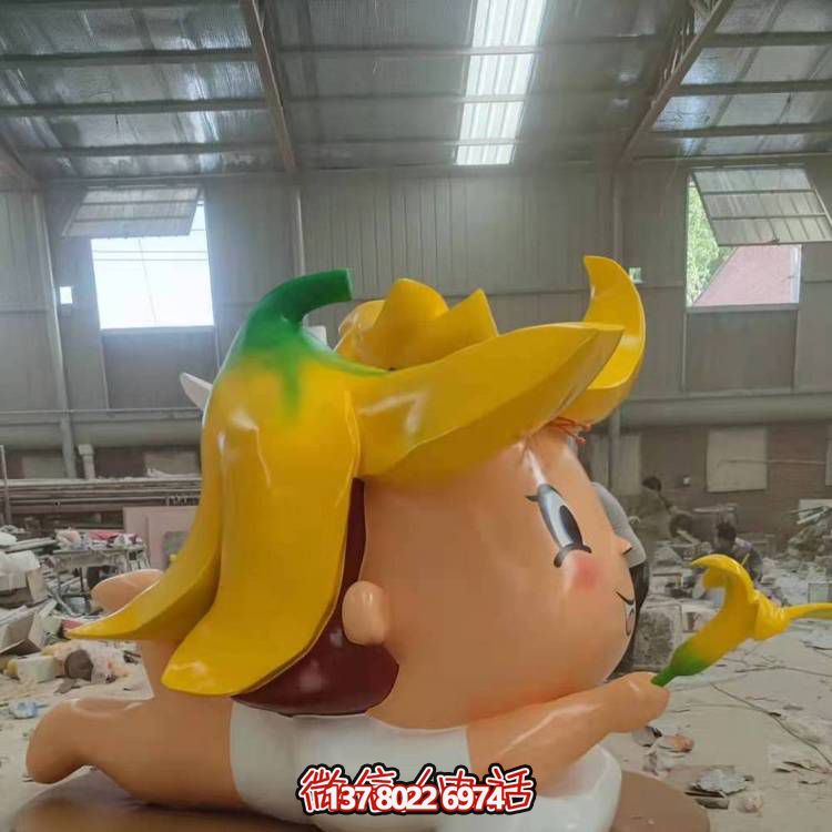 玻璃鋼戶外裝飾擺件，精致美觀、趣味卡通人物景觀