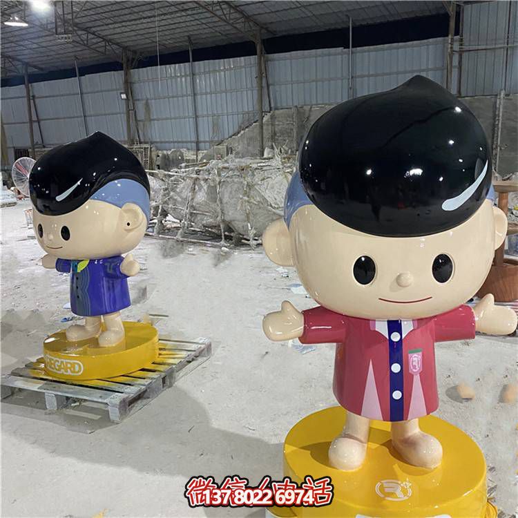 可愛彩繪玻璃鋼擺件，引領(lǐng)家居新潮流