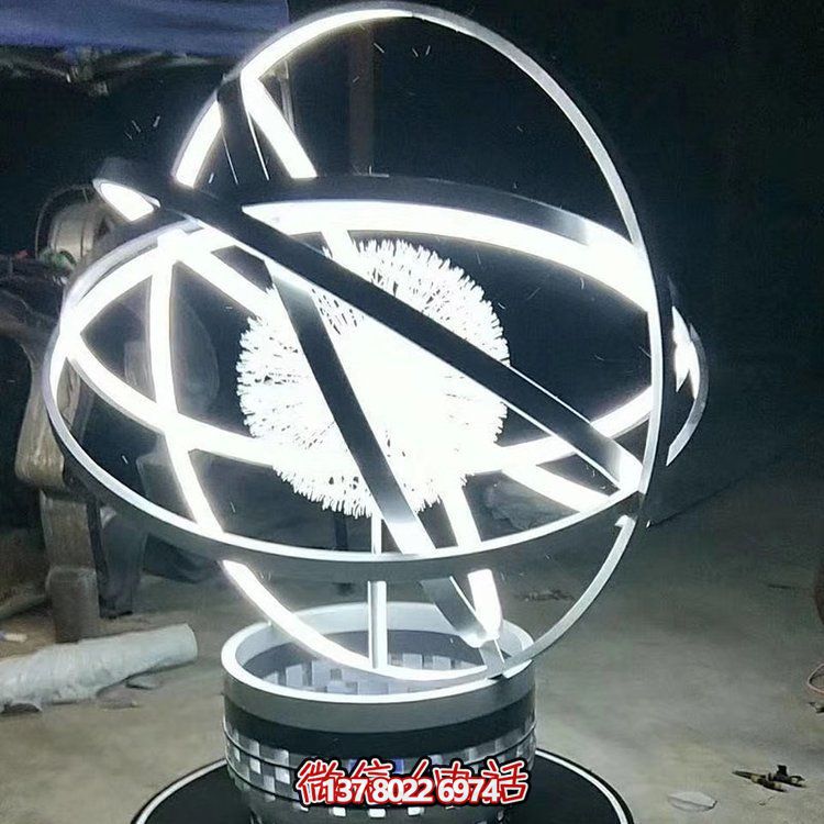 品質(zhì)創(chuàng)意夜晚景觀照明擺件，不銹鋼鏡面裝點(diǎn)室內(nèi)外