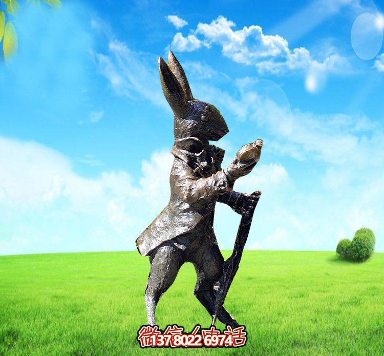 玻璃鋼兔子雕塑，裝飾你的草坪，讓你的個(gè)性閃耀