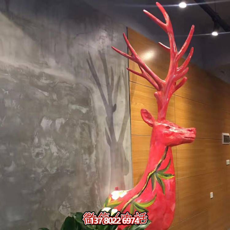 藝術之美玻璃鋼動物雕塑彩繪景區(qū)