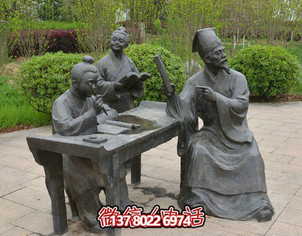 古代庭院景區(qū)，一起讀書、雕塑、感受古風(fēng)