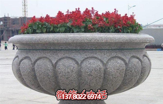 精美大理石花盆雕塑，點(diǎn)綴你的廣場(chǎng)