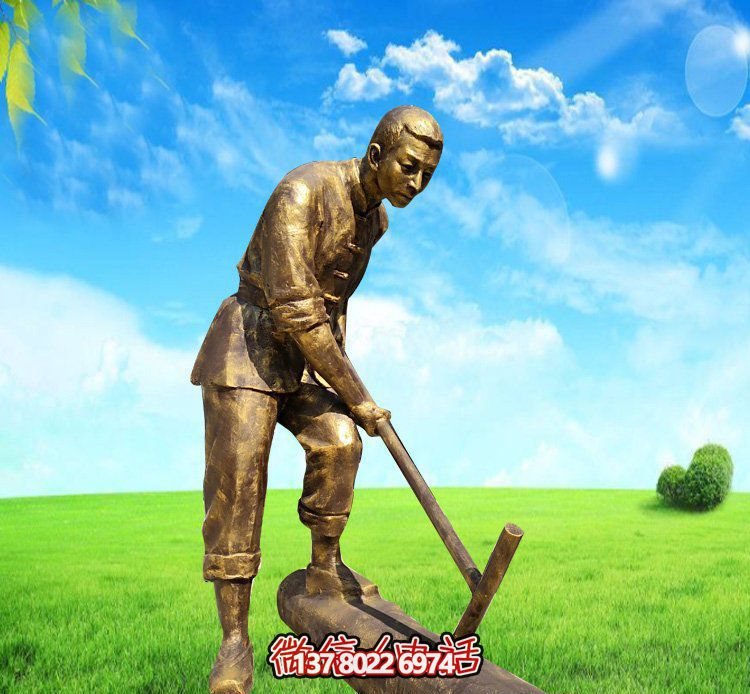 精美的銅雕人物雕塑，點(diǎn)綴花園公園植物園