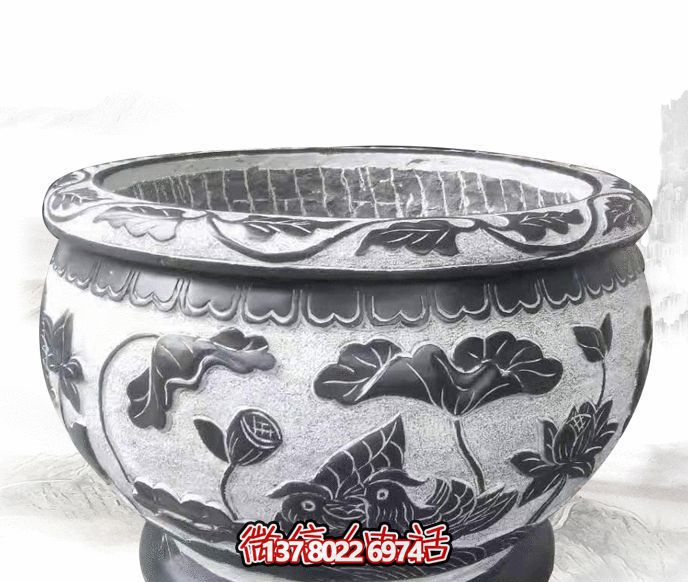 傾情精雕，高端戶外景觀缸雕塑