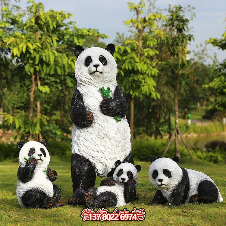 玻璃鋼仿真熊貓，讓動(dòng)物園的動(dòng)物更加生動(dòng)