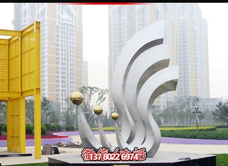 鳳凰不銹鋼雕塑，點(diǎn)亮公園廣場(chǎng)