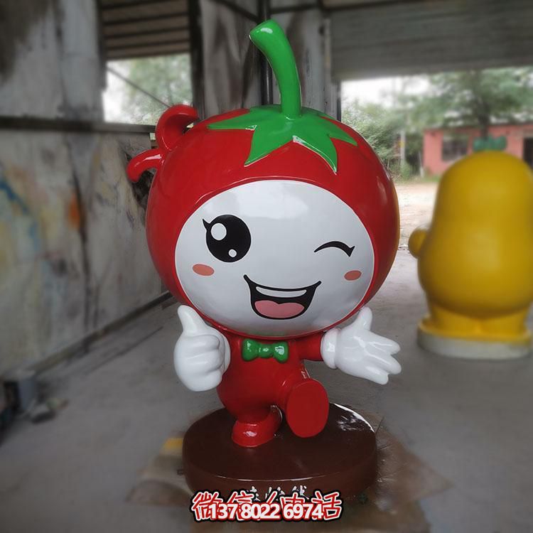 玻璃鋼雕刻卡通公仔擺件，新農(nóng)村落景觀園林裝飾