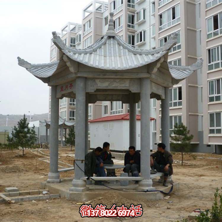 古典風(fēng)情涼亭，點(diǎn)綴小區(qū)廣場(chǎng)，讓您休閑身心