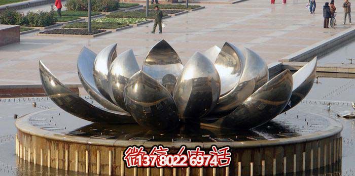 室外不銹鋼噴泉雕塑，讓廣場與公園更加美麗