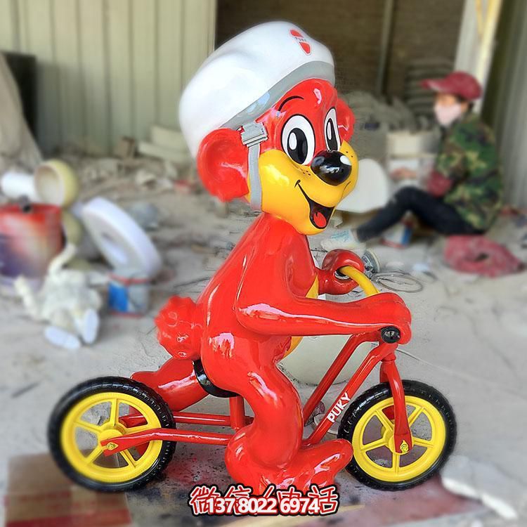 玻璃鋼卡通老鼠雕塑擺件，專為幼兒園設(shè)計(jì)