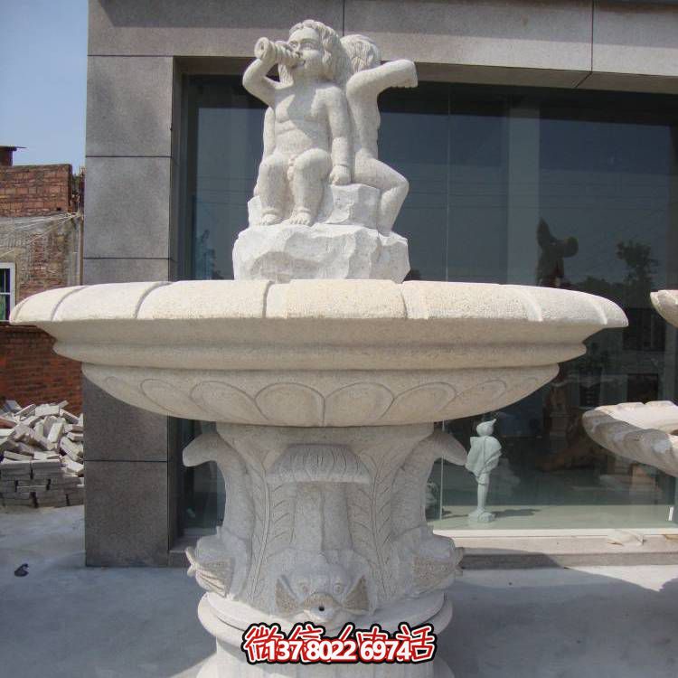 精致浪漫，歐式混搭噴泉景觀裝飾