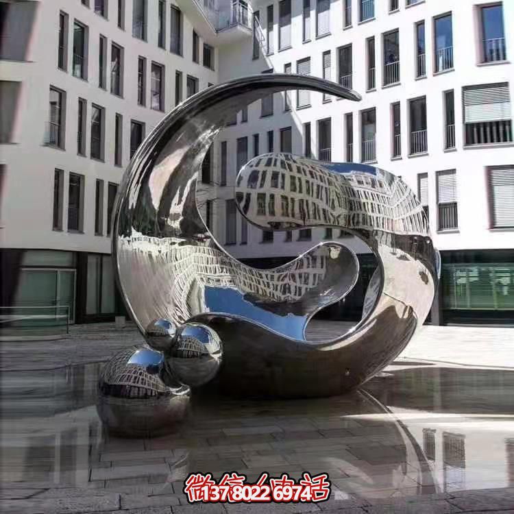 高品質(zhì)不銹鋼大型雕塑，精美戶外園林景觀