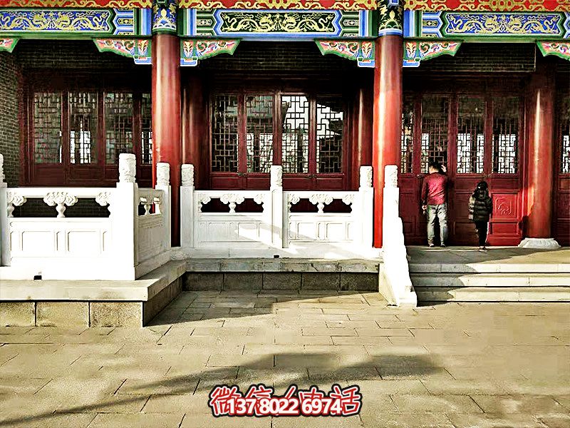 唯美古典，精致古建筑——漢白玉雕刻欄桿扶手