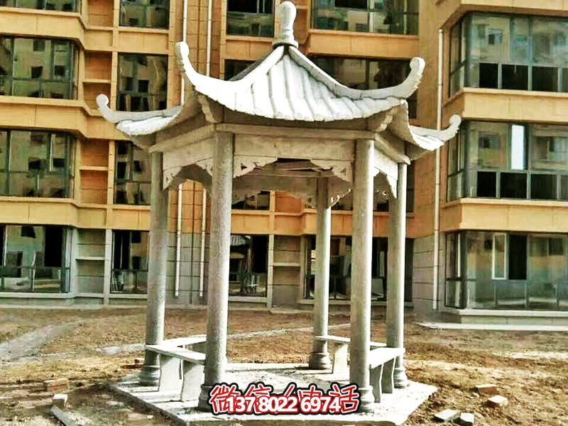仿古建筑涼亭，為小區(qū)、公園、草坪提供休息雕塑美化
