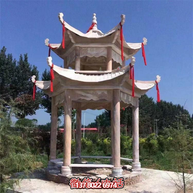 古典式園林雕塑，打造涼亭小區(qū)尊貴裝點(diǎn)