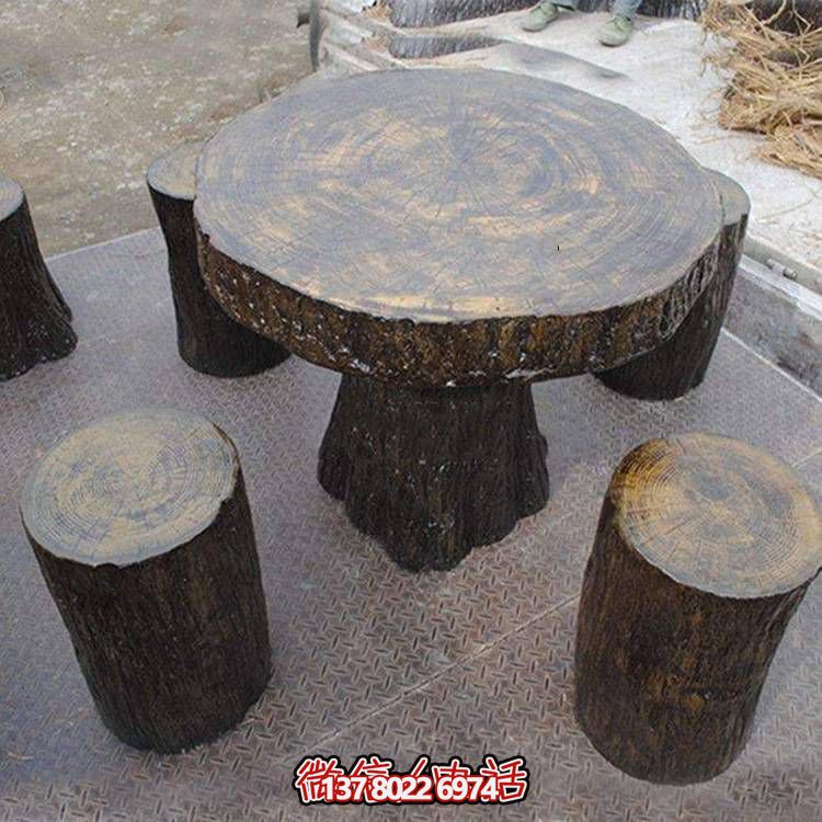 玻璃鋼樹(shù)木仿真凳子，為公園戶(hù)外空間提供美觀休閑