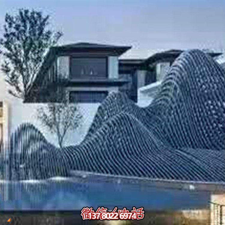 藝術(shù)水滴不銹鋼鏡面小品點(diǎn)綴庭院、酒店的時(shí)尚飾品