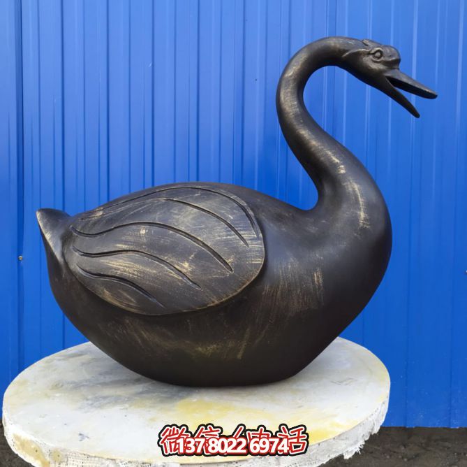 不銹鋼雕塑，休息時讓湖邊更美麗——天鵝雕塑