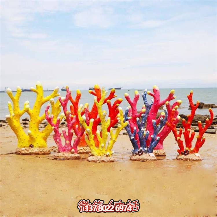 萌趣海豹玻璃鋼珊瑚擺件，溫馨卡通創(chuàng)意裝飾