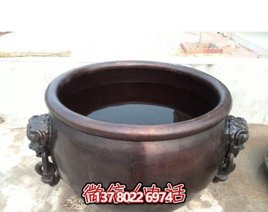 古典風(fēng)格銅雕水缸
