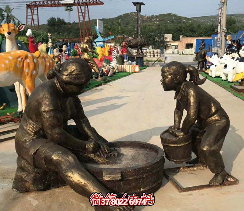 【親情無價，母親洗衣服記憶——母親洗衣服銅雕雕塑景區(qū)】