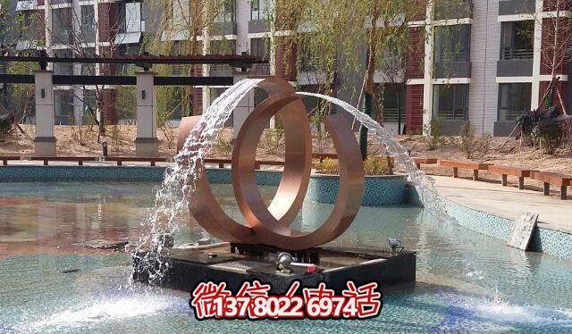 公園不銹鋼噴泉雕塑 公園不銹鋼噴泉雕塑