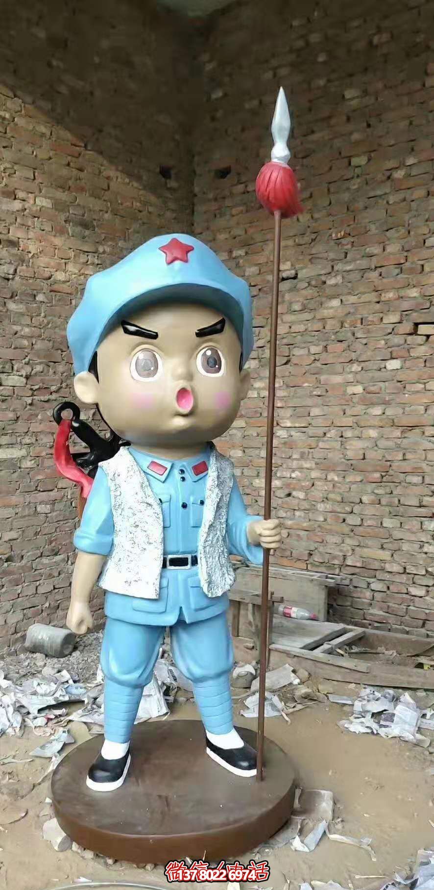 玻璃鋼小紅軍雕塑廣場人物雕塑戶外擺件紅軍雕塑 玻璃鋼小紅軍雕塑廣場人物雕塑戶外擺件紅軍雕塑